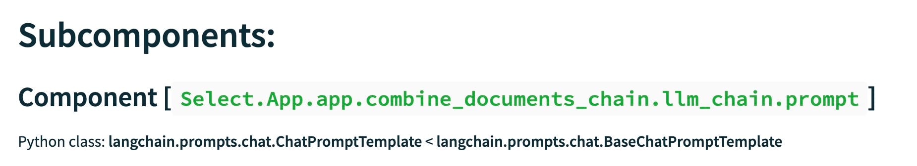 subcomponents